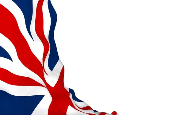Bandeira Acenando Grã Bretanha Bandeira Britânica Reino Unido Grã Bretanha — Fotografia de Stock