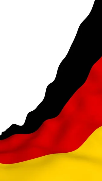 Bandera Alemania Ilustración Gran Formato Símbolo Estatal República Federal Alemania — Foto de Stock