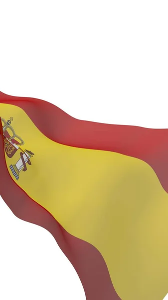 Spaniens Flag Officielt Statssymbol Kongeriget Spanien Koncept Web Sportssider Sprogkurser - Stock-foto