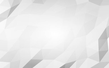 Beyaz soyut arka plan. Lowpoly arka planı. Buruşmuş kağıt. 3B illüstrasyon