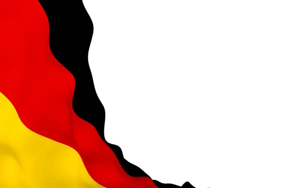 Deutschland Fahne Großformatige Illustration Staatssymbol Der Bundesrepublik Deutschland Rendering — Stockfoto