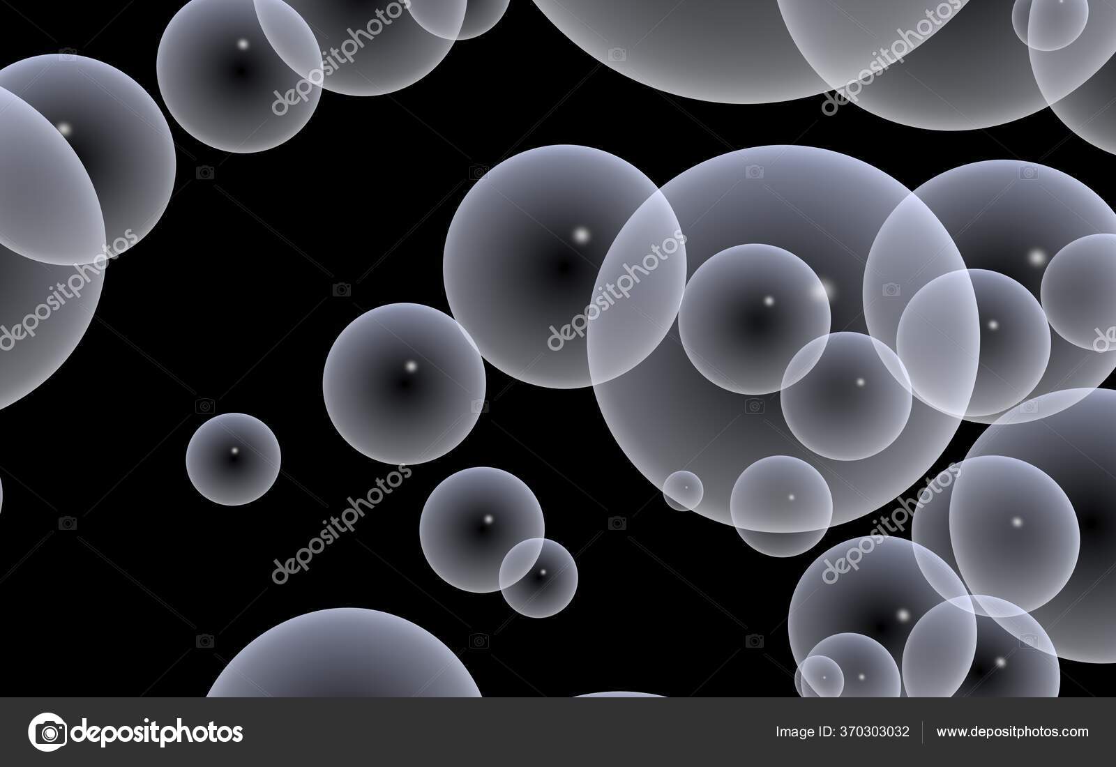 Dark Background Light Bubbles Wallpaper Texture Balloons Illustration Stock  Photo by ©Nice_Photos 370303032