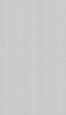 Beyaz arka planda siyah bal peteği. Kusursuz bir doku. İzometrik geometri. 3B illüstrasyon