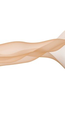 Soyut dalga. Eşarp. Beyaz arka planda parlak kurdele. Soyut duman. Raster hava desteği. Dikey görüntü yönlendirmesi. 3B illüstrasyon