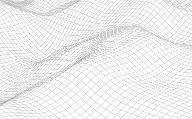 Beyaz arka planda soyut manzara. Siber uzay şebekesi. merhaba teknoloji ağı. 3d illüstrasyon