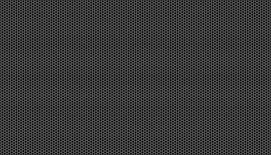 Siyah arka planda beyaz bal peteği. Kusursuz bir doku. İzometrik geometri. 3B illüstrasyon