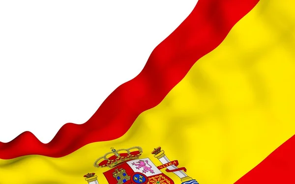 Bandera España Símbolo Estatal Oficial Del Reino España Concepto Web — Foto de Stock