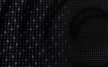 Bitcoin geçmişi. Şifreli para birimi 3 boyutlu illüstrasyon. Dijital para birimi sembolü. İş konsepti. Madencilik, geliştirme, kripto ticareti