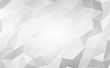 Beyaz soyut arka plan. Lowpoly arka planı. Buruşmuş kağıt. 3B illüstrasyon