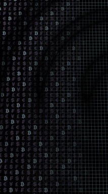 Bitcoin geçmişi. Şifreli para birimi 3 boyutlu illüstrasyon. Dijital para birimi sembolü. İş konsepti. Madencilik, geliştirme, kripto ticareti