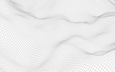 Beyaz arka planda soyut manzara. Siber uzay şebekesi. merhaba teknoloji ağı. 3d illüstrasyon