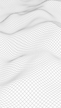 Beyaz arka planda soyut manzara. Siber uzay şebekesi. merhaba teknoloji ağı. 3d illüstrasyon