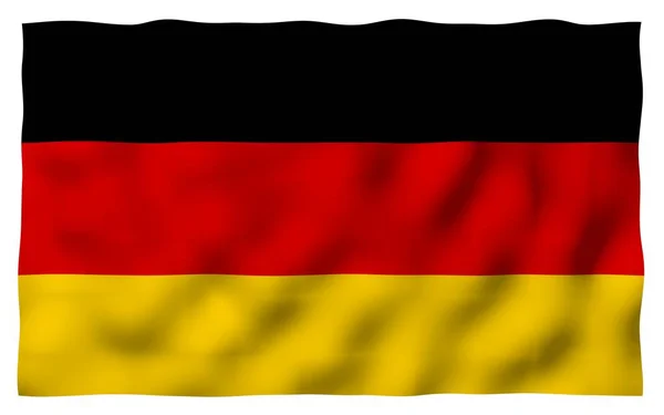 Drapeau Allemagne Illustration Grand Format Symbole État République Fédérale Allemagne — Photo