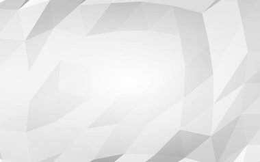 Beyaz soyut arka plan. Lowpoly arka planı. Buruşmuş kağıt. 3B illüstrasyon