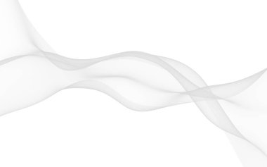 Beyaz soyut arka plan. Dalgalanan beyaz eşarp. Rüzgarın beyaz kumaşında sallanıyor. 3B illüstrasyon