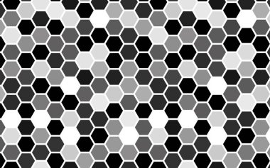 Degrade rengi olan beyaz petek. Biyometrik geometri. 3d illüstrasyon