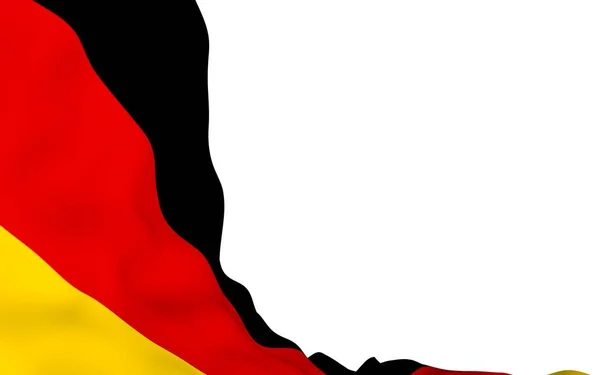 Flag Germany Wide Format Illustration State Symbol Federal Republic Germany — Stock Photo, Image