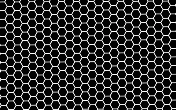 Favo Bianco Fondo Nero Geometria Isometrica Illustrazione — Foto Stock