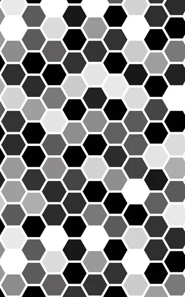 Witte Honingraat Met Een Kleurovergang Isometrische Geometrie Illustratie — Stockfoto