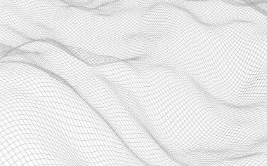 Beyaz arka planda soyut manzara. Siber uzay şebekesi. merhaba teknoloji ağı. 3d illüstrasyon