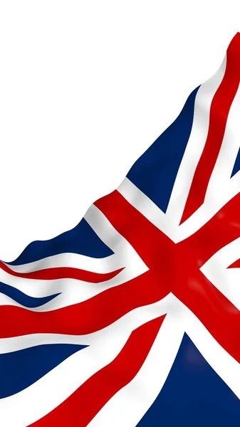 Waving Flag Great Britain British Flag United Kingdom Great Britain — Stock Photo, Image