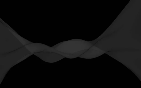 Черный Абстрактный Фон Развевающийся Чёрный Шарф Махать Черной Тканью Иллюстрация — стоковое фото