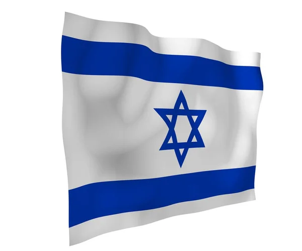 Bandeira Israel Símbolo Estado Estado Israel Uma Estrela Azul David — Fotografia de Stock