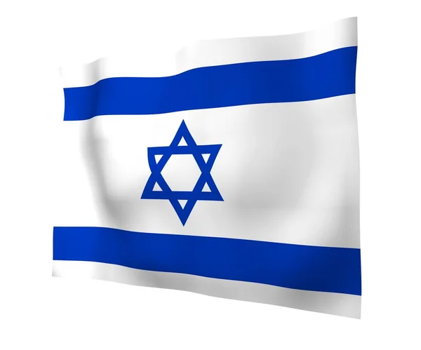 Bandera Israel Símbolo Estatal Del Estado Israel Una Estrella Azul —  Fotos de Stock