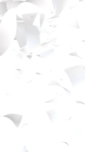 白い背景に隔離された紙の空飛ぶシート 抽象的なお金が空中を飛んでいます 垂直方向 3Dイラスト — ストック写真