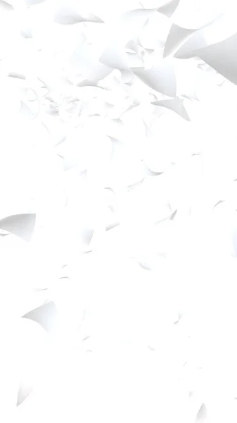 白い背景に隔離された紙の空飛ぶシート 抽象的なお金が空中を飛んでいます 垂直方向 3Dイラスト — ストック写真