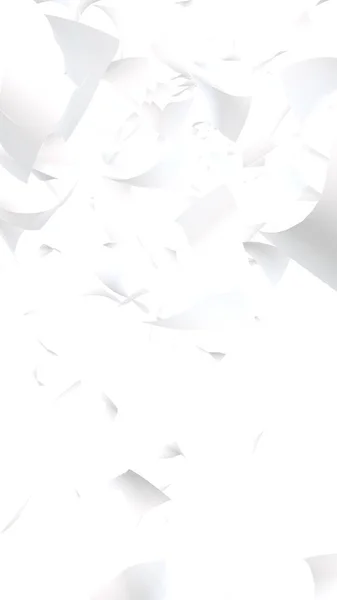 在白色背景上隔绝的飞扬的纸片 抽象的钱在空中飞扬 垂直方向 3D插图 — 图库照片
