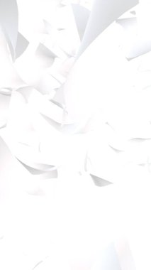 Uçan kağıtlar beyaz arka planda izole edilmiş. Soyut para havada uçuşuyor. Dikey oryantasyon. 3B illüstrasyon