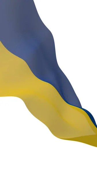 우크라이나 국기가 배경에 국가의 국기와 국가의 그림흔들기 플래그 — 스톡 사진