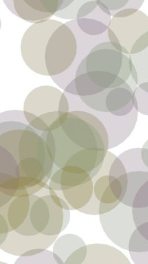 Beyaz arka planda çok renkli yarı saydam daireler. 3B illüstrasyon