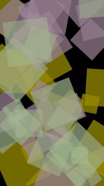 Koyu arkaplanda çok renkli yarı şeffaf altıgenler. Dikey görüntü yönlendirmesi. 3B illüstrasyon