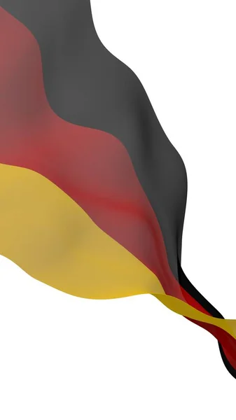 Deutschland Fahne Großformatige Illustration Staatssymbol Der Bundesrepublik Deutschland Rendering — Stockfoto