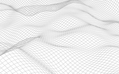 Beyaz arka planda soyut manzara. Siber uzay şebekesi. merhaba teknoloji ağı. 3d illüstrasyon