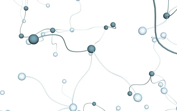 Нейронная Сеть Социальная Сеть Футуристическая Днк Дезоксирибонуклеиновая Кислота Абстрактная Молекула — стоковое фото