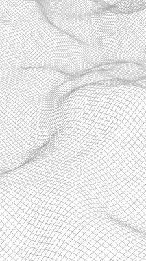 Beyaz arka planda soyut manzara. Siber uzay şebekesi. merhaba teknoloji ağı. 3d illüstrasyon