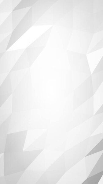 White abstract background. Lowpoly backdrop. Crumpled paper. 3D illustration