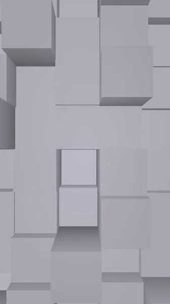 Abstrato Cinza Elegante Fundo Geométrico Cubo Barras Retangulares Caoticamente Avançadas — Fotografia de Stock