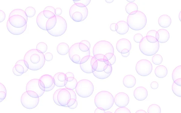 Pink colored background with purple bubbles. Wallpaper, texture purple balloons. 3D illustration