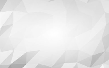 Beyaz soyut arka plan. Lowpoly arka planı. Buruşmuş kağıt. 3B illüstrasyon