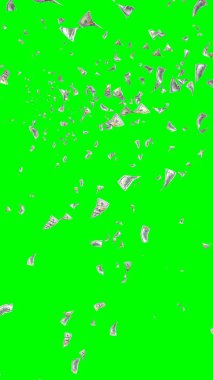 Kromakeyle izole edilmiş uçan dolar banknotları. Havada para uçuyor. 100 Amerikan doları yeni numune alıyor. Dikey oryantasyon. 3B illüstrasyon