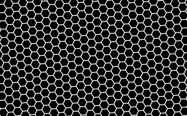 Favo Bianco Fondo Nero Geometria Isometrica Illustrazione — Foto Stock