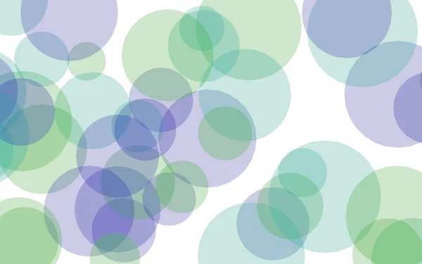 Círculos Translúcidos Multicoloridos Sobre Fundo Branco Tons Verdes Ilustração — Fotografia de Stock