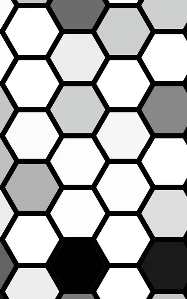 Vit Honeycomb Med Gradient Färg Isometrisk Geometri Illustration — Stockfoto