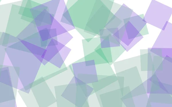 Multicolored Translucent Squares White Background Green Tones Illustration — Stock Photo, Image