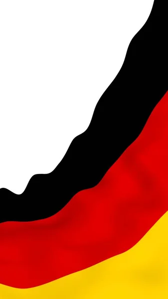 Flag Germany Wide Format Illustration State Symbol Federal Republic Germany — Stock Photo, Image