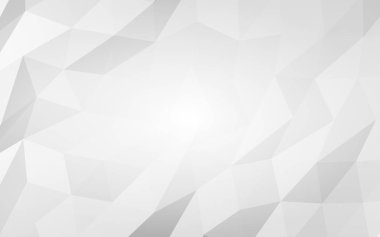 Beyaz soyut arka plan. Lowpoly arka planı. Buruşmuş kağıt. 3B illüstrasyon